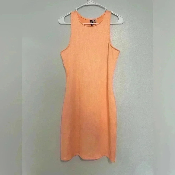Orange Mini Bodycon Dress size M - Picture 2 of 3